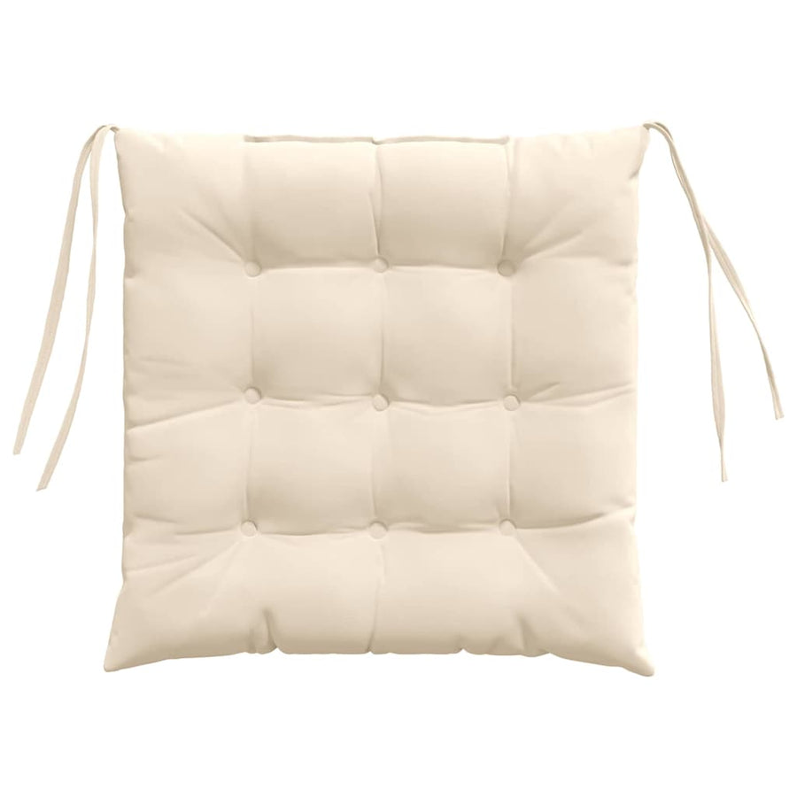 Zitkussens 4 pcs Beige 40 x 40 x 6 cm Microfibre
