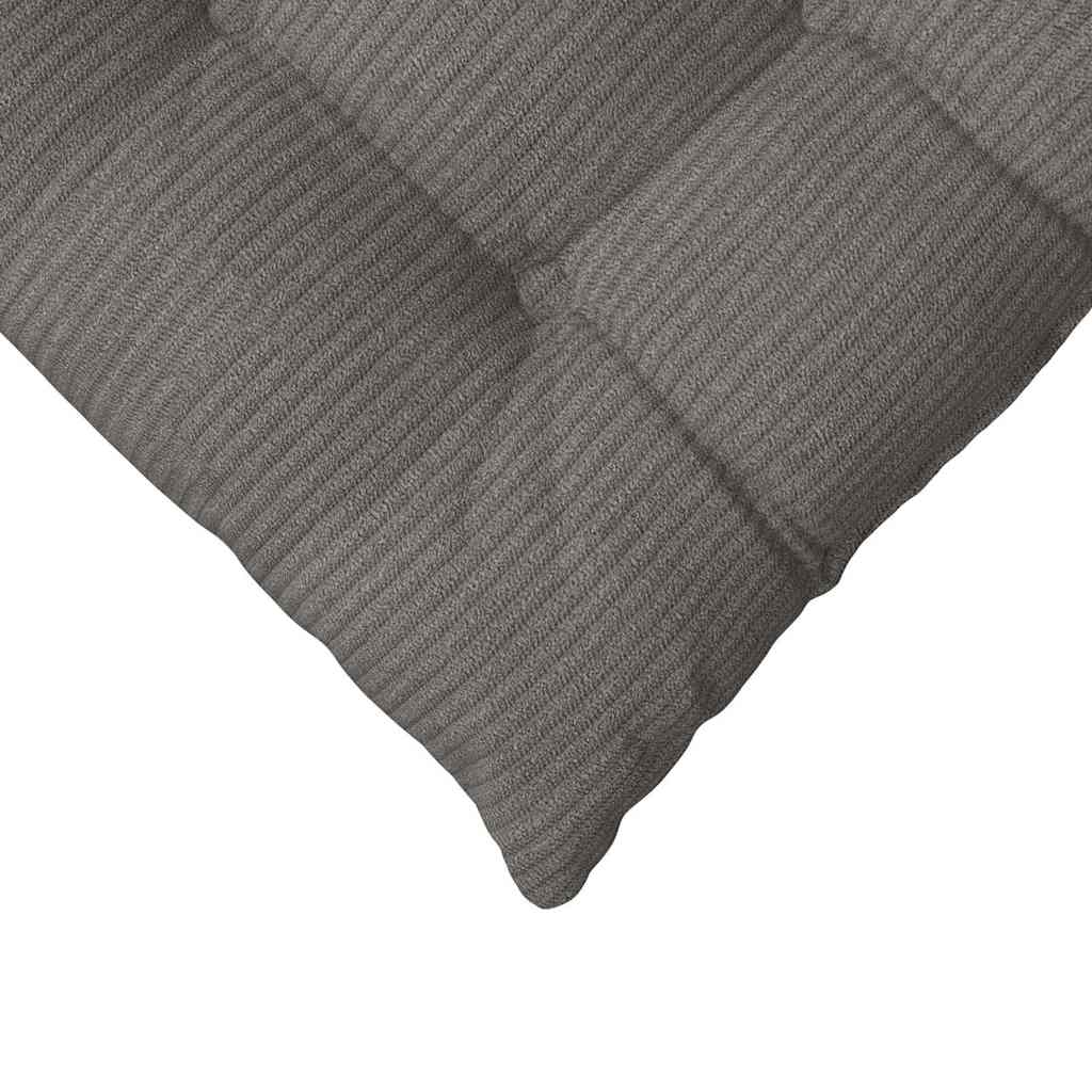 Zitkussens 4 pcs Lichtgrijs 40 x 40 x 6 cm Katoen Stof