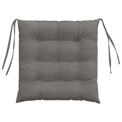 Zitkussens 4 pcs Lichtgrijs 40 x 40 x 6 cm Katoen Stof