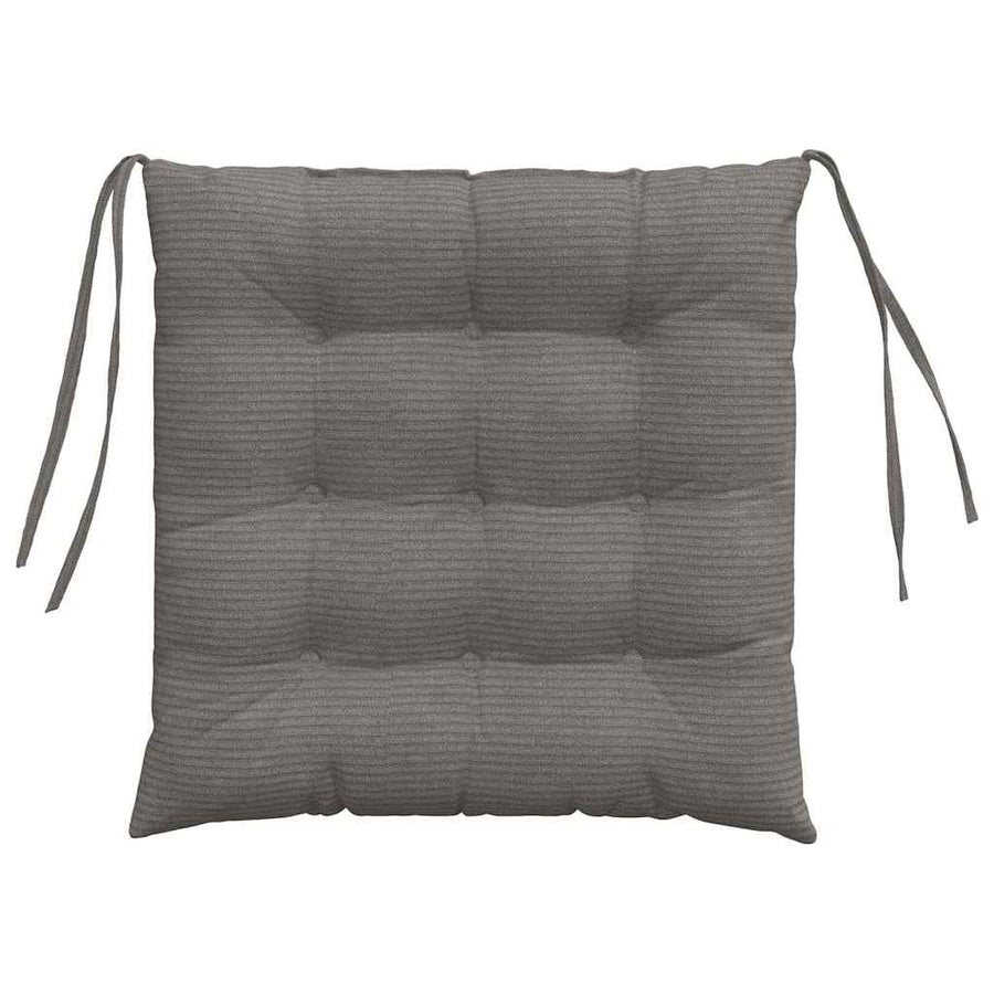 Zitkussens 4 pcs Lichtgrijs 40 x 40 x 6 cm Katoen Stof