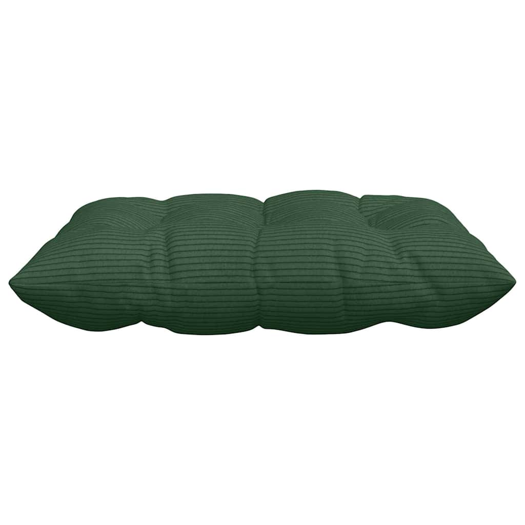 Zitkussens 4 pcs Donkergroen 40 x 40 x 6 cm Katoen Stof