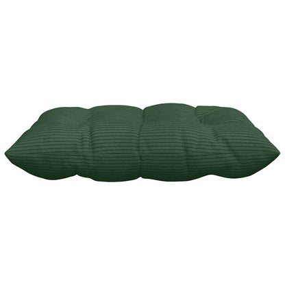 Zitkussens 4 pcs Donkergroen 40 x 40 x 6 cm Katoen Stof