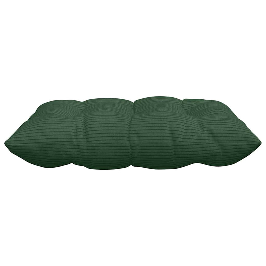 Zitkussens 4 pcs Donkergroen 40 x 40 x 6 cm Katoen Stof