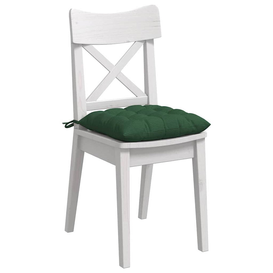 Zitkussens 4 pcs Donkergroen 40 x 40 x 6 cm Katoen Stof