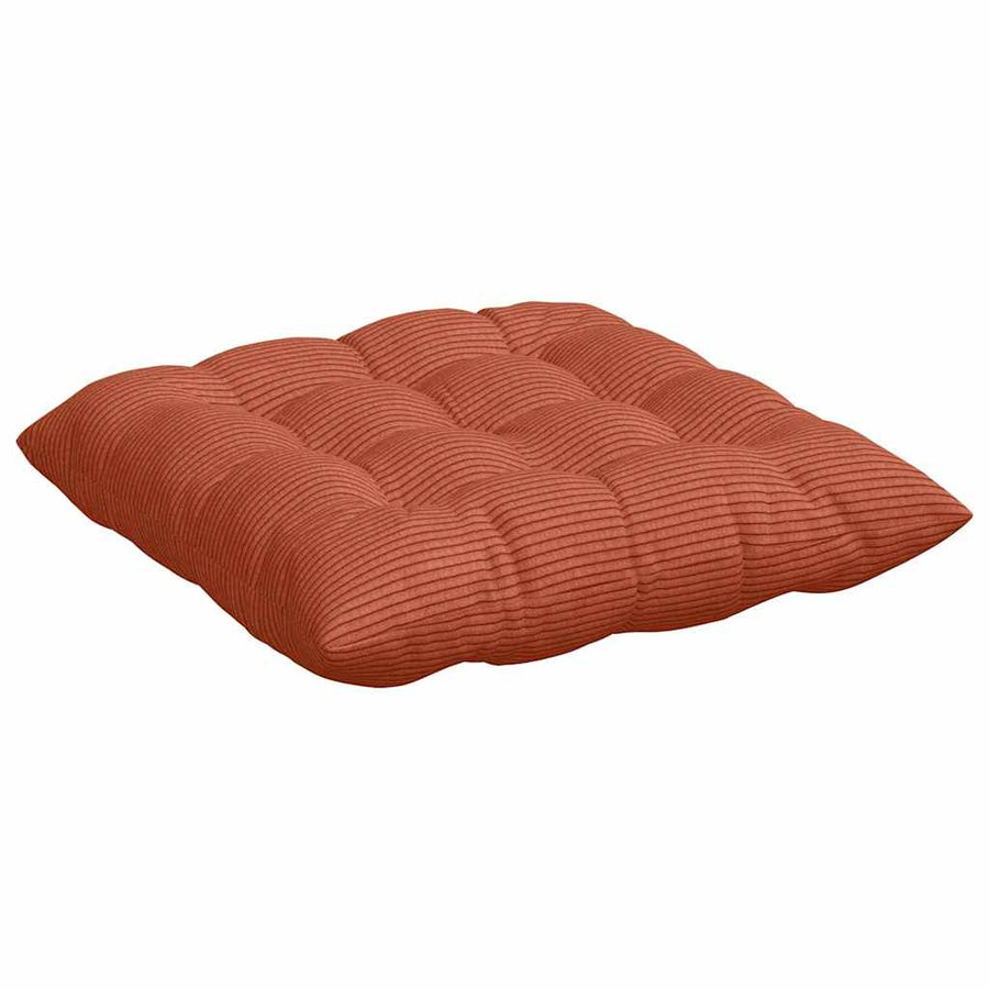 Zitkussens 4 pcs Rood-oranje 40 x 40 x 6 cm Katoen Stof