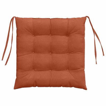 Zitkussens 4 pcs Rood-oranje 40 x 40 x 6 cm Katoen Stof