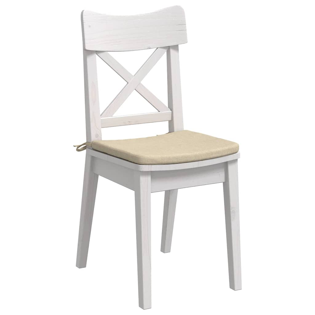 Zitkussens 4 pcs Crème 40 x 40 x 3 cm Stof