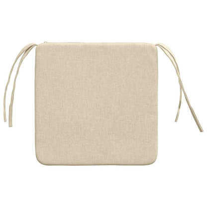 Zitkussens 4 pcs Crème 40 x 40 x 3 cm Stof