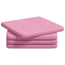 Zitkussens 4 pcs Roze 40 x 40 x 3 cm Stof