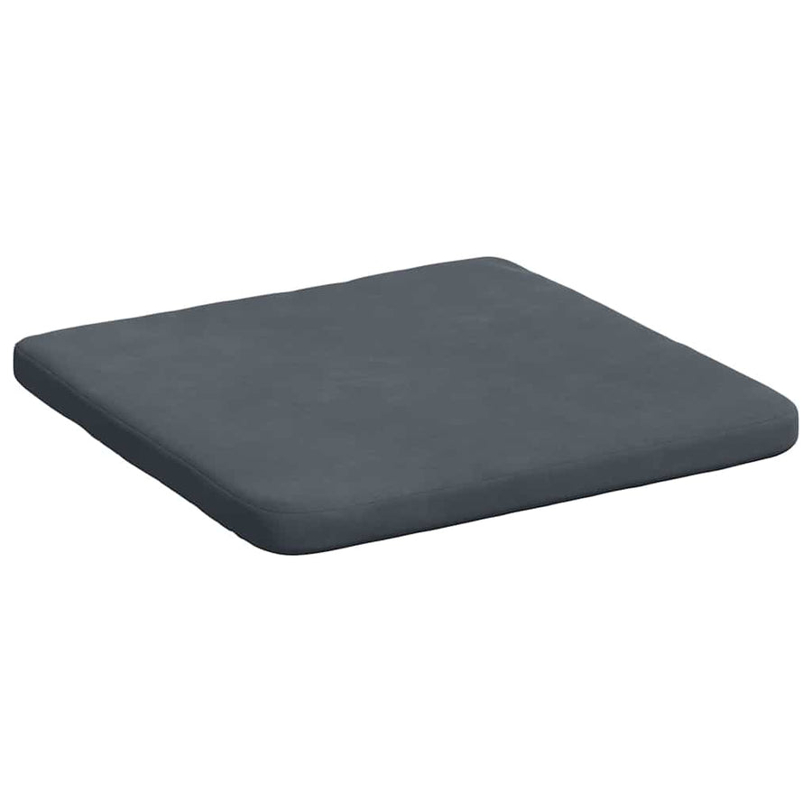 Zitkussens 4 pcs Donkergrijs 40 x 40 x 3 cm Fluweel