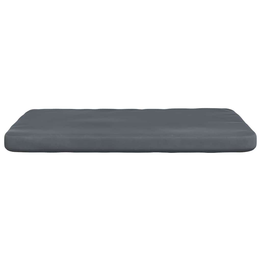 Zitkussens 4 pcs Donkergrijs 40 x 40 x 3 cm Fluweel