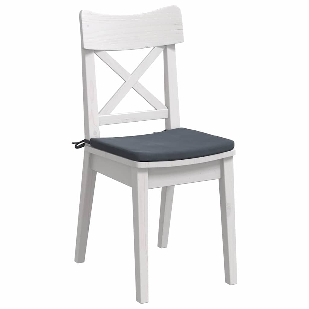 Zitkussens 4 pcs Donkergrijs 40 x 40 x 3 cm Fluweel