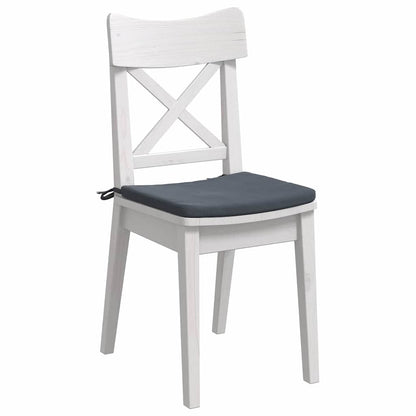 Zitkussens 4 pcs Donkergrijs 40 x 40 x 3 cm Fluweel