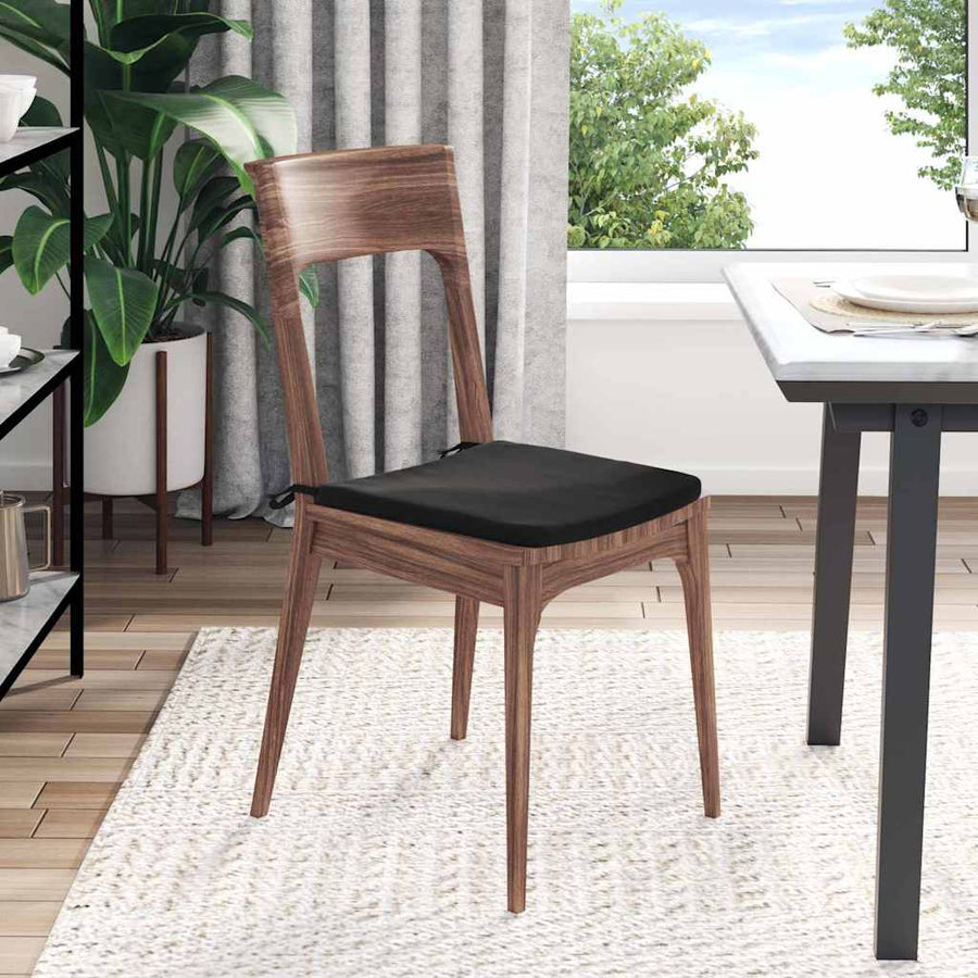 Zitkussens 4 pcs Zwart 40 x 40 x 3 cm Fluweel
