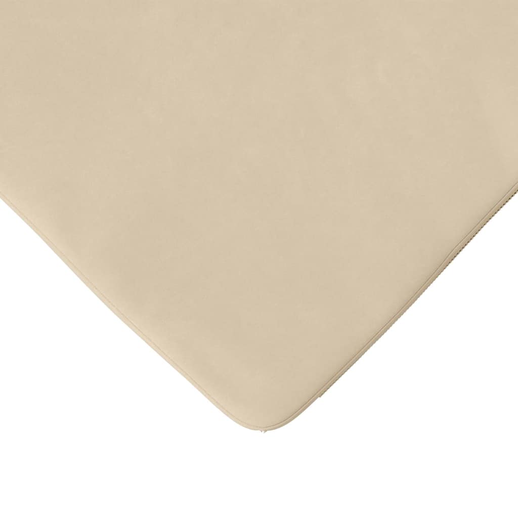 Zitkussens 4 pcs Crème 40 x 40 x 3 cm Microvezel Stof