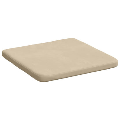 Zitkussens 4 pcs Crème 40 x 40 x 3 cm Microvezel Stof
