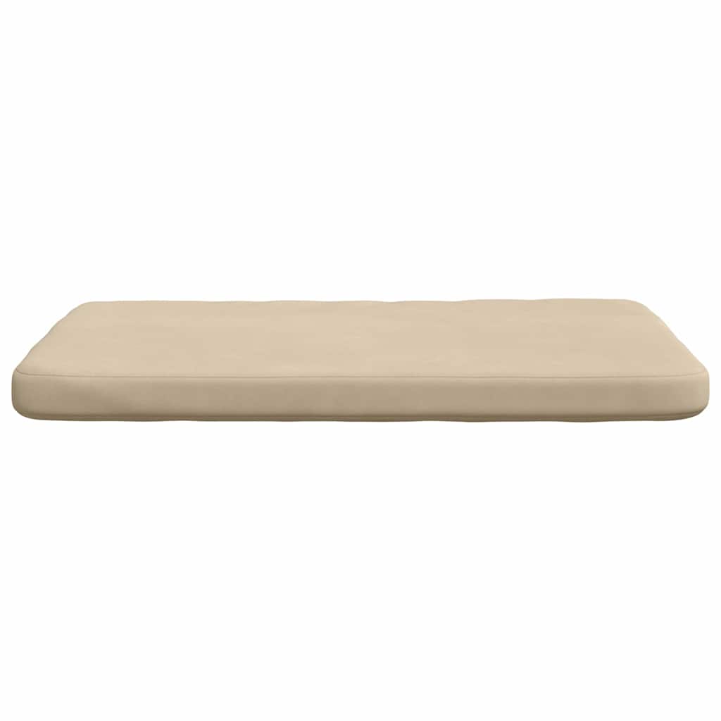 Zitkussens 4 pcs Crème 40 x 40 x 3 cm Microvezel Stof