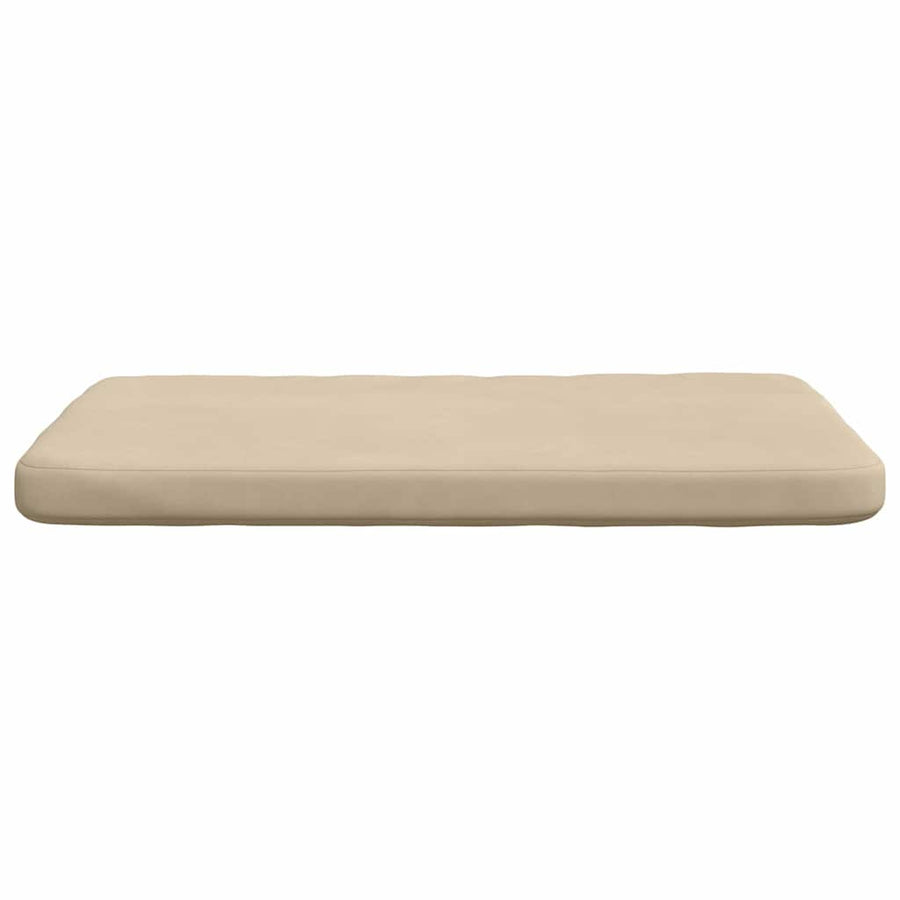 Zitkussens 4 pcs Crème 40 x 40 x 3 cm Microvezel Stof