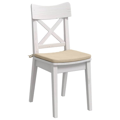 Zitkussens 4 pcs Crème 40 x 40 x 3 cm Microvezel Stof