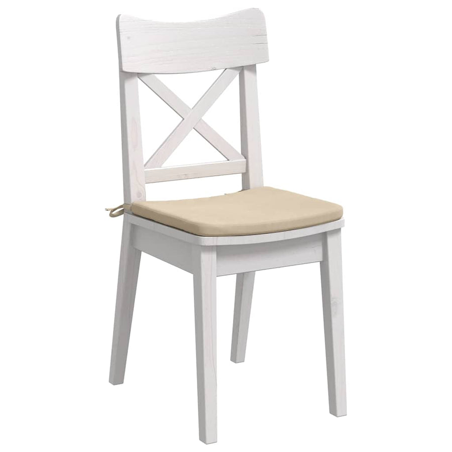 Zitkussens 4 pcs Crème 40 x 40 x 3 cm Microvezel Stof