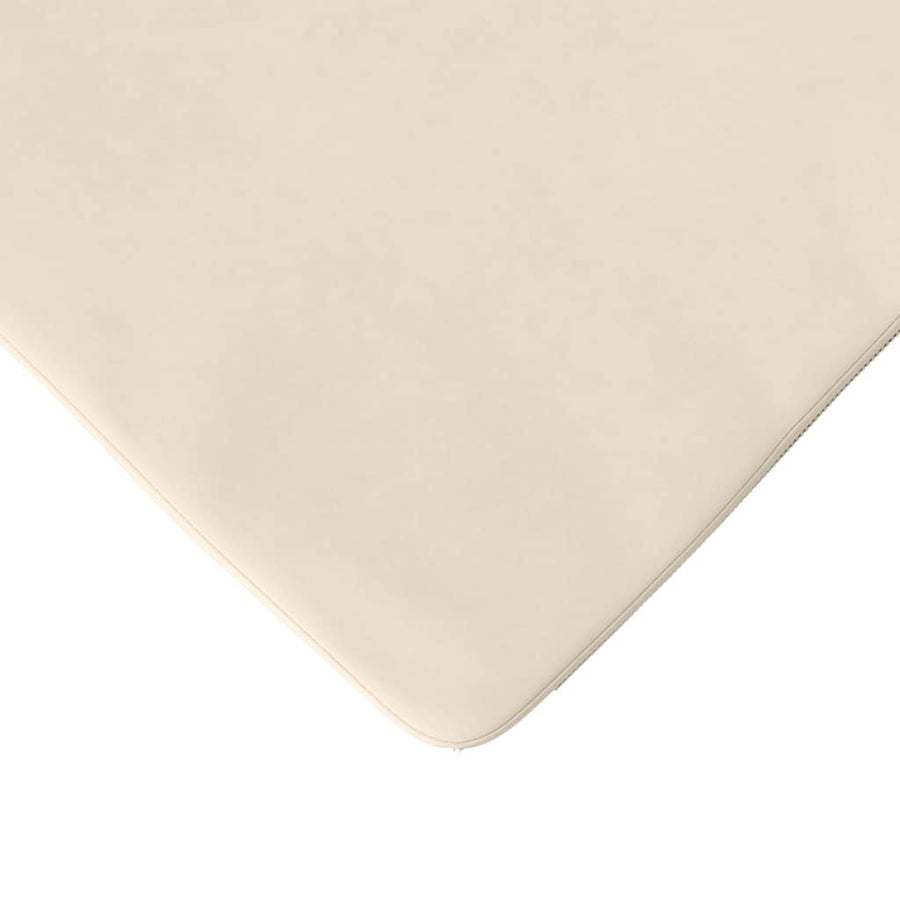 Zitkussens 4 pcs Beige 40 x 40 x 3 cm Microvezel Stof