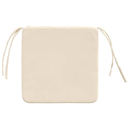 Zitkussens 4 pcs Beige 40 x 40 x 3 cm Microvezel Stof