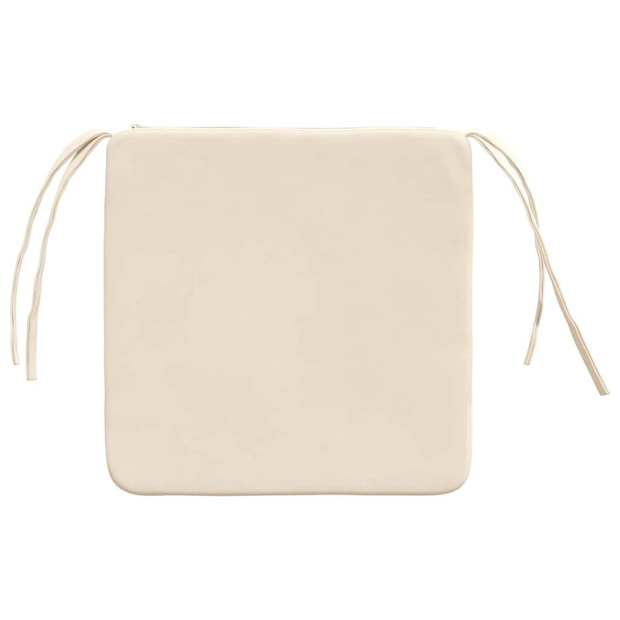 Zitkussens 4 pcs Beige 40 x 40 x 3 cm Microvezel Stof