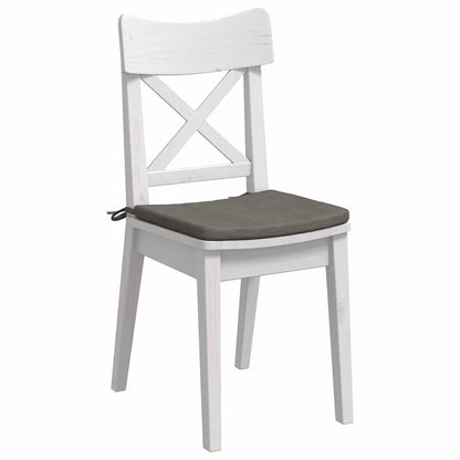 Zitkussens 4 pcs Lichtgrijs 40 x 40 x 3 cm Katoen Stof
