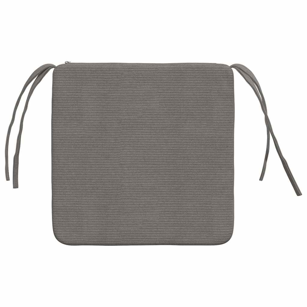 Zitkussens 4 pcs Lichtgrijs 40 x 40 x 3 cm Katoen Stof