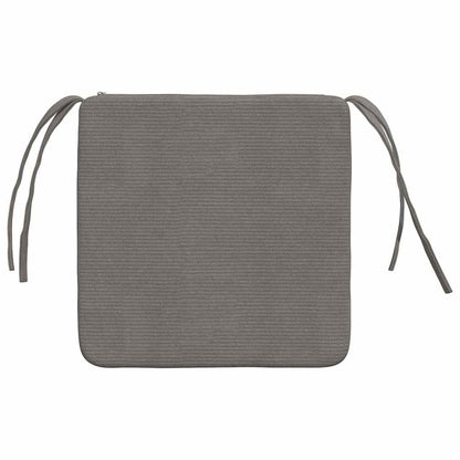 Zitkussens 4 pcs Lichtgrijs 40 x 40 x 3 cm Katoen Stof