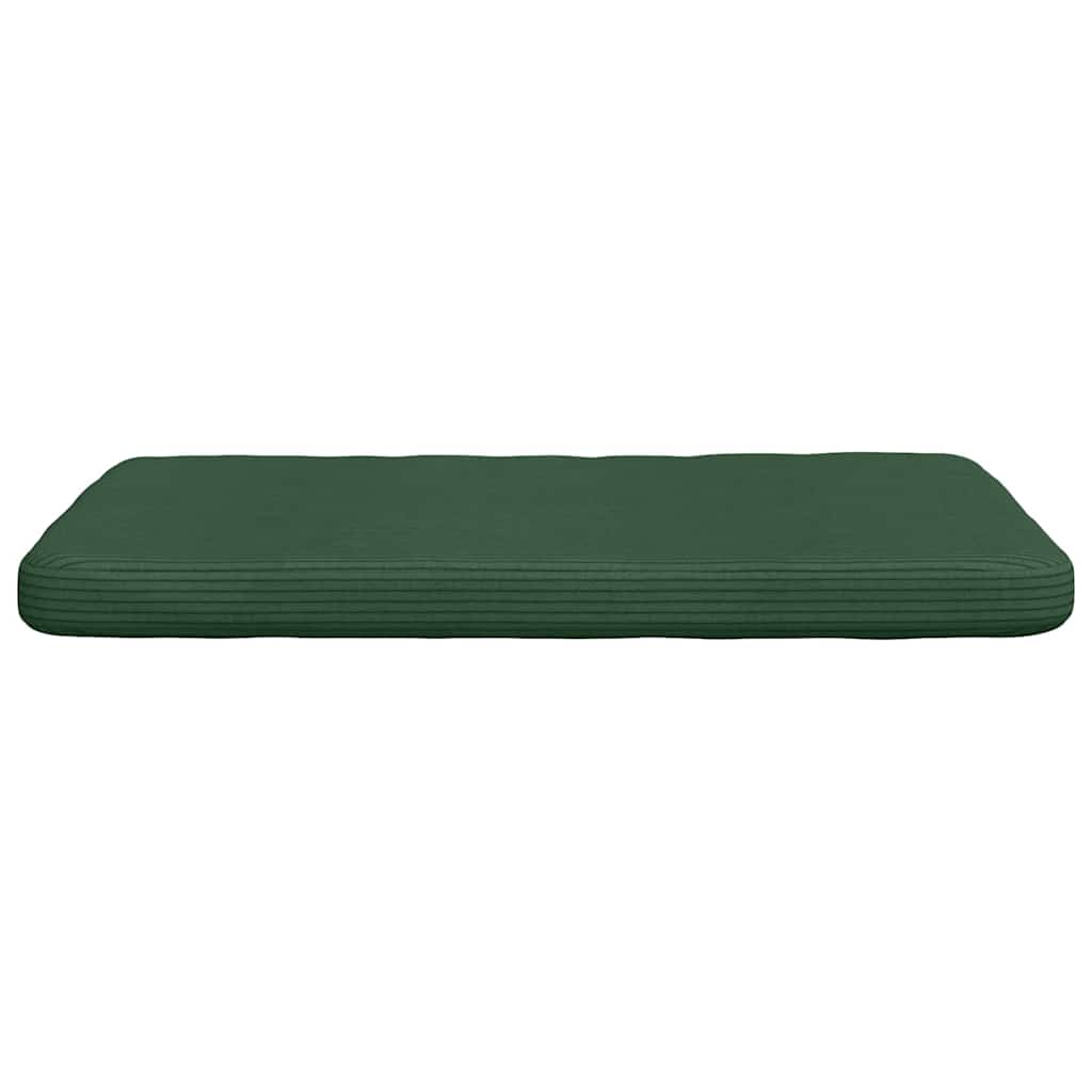 Zitkussens 4 pcs Donkergroen 40 x 40 x 3 cm Katoen Stof