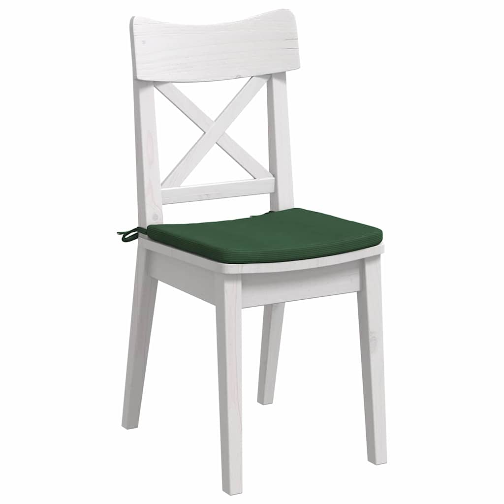 Zitkussens 4 pcs Donkergroen 40 x 40 x 3 cm Katoen Stof