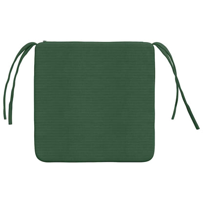 Zitkussens 4 pcs Donkergroen 40 x 40 x 3 cm Katoen Stof