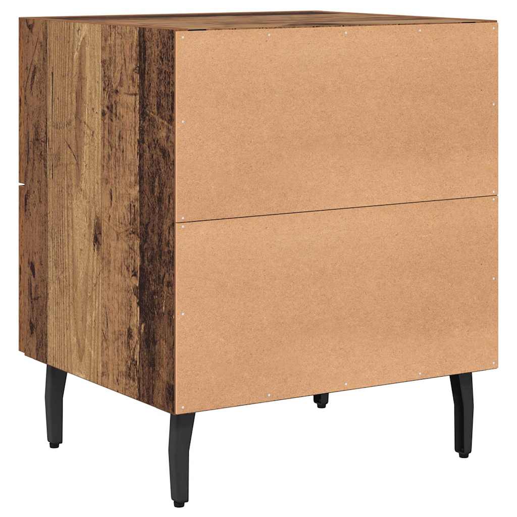Nachtkastje 2 pcs Oud hout 40 x 35 x 47,5 cm Bewerkt hout