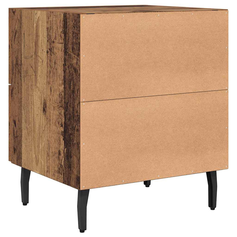 Nachtkastje 2 pcs Oud hout 40 x 35 x 47,5 cm Bewerkt hout