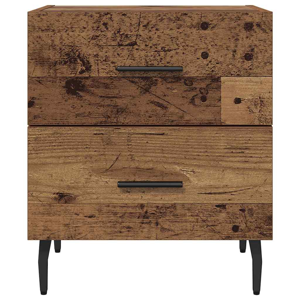 Nachtkastje 2 pcs Oud hout 40 x 35 x 47,5 cm Bewerkt hout