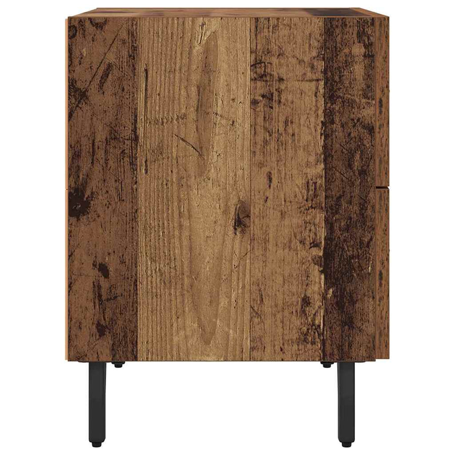 Nachtkastje 2 pcs Oud hout 40 x 35 x 47,5 cm Bewerkt hout