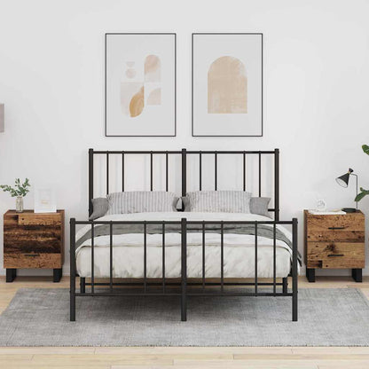 Nachtkastje 2 pcs Oud hout 40 x 35 x 47,5 cm Bewerkt hout