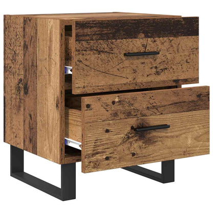 Nachtkastje 2 pcs Oud hout 40 x 35 x 47,5 cm Bewerkt hout