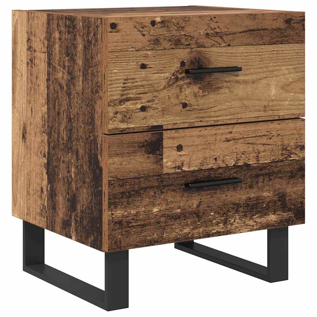 Nachtkastje 2 pcs Oud hout 40 x 35 x 47,5 cm Bewerkt hout