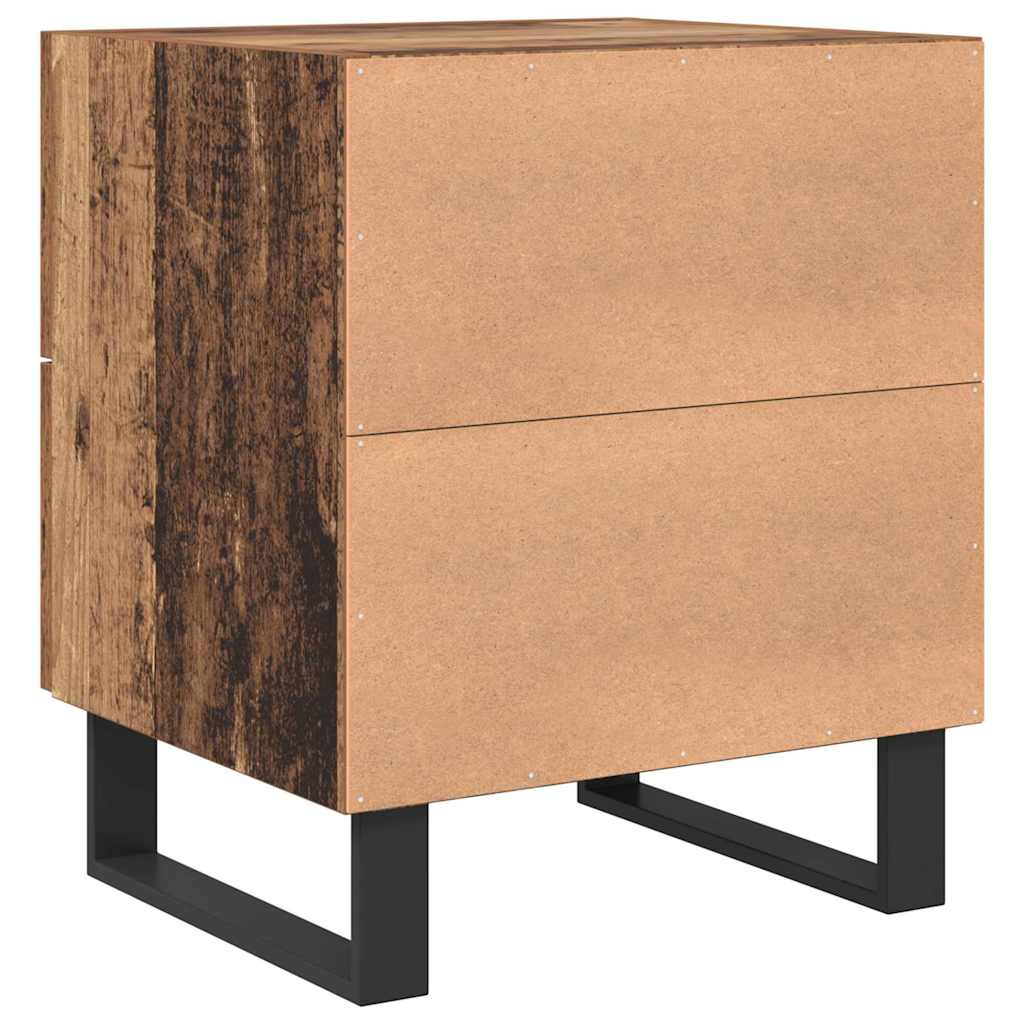 Nachtkastje 2 pcs Oud hout 40 x 35 x 47,5 cm Bewerkt hout