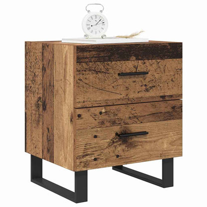 Nachtkastje 2 pcs Oud hout 40 x 35 x 47,5 cm Bewerkt hout