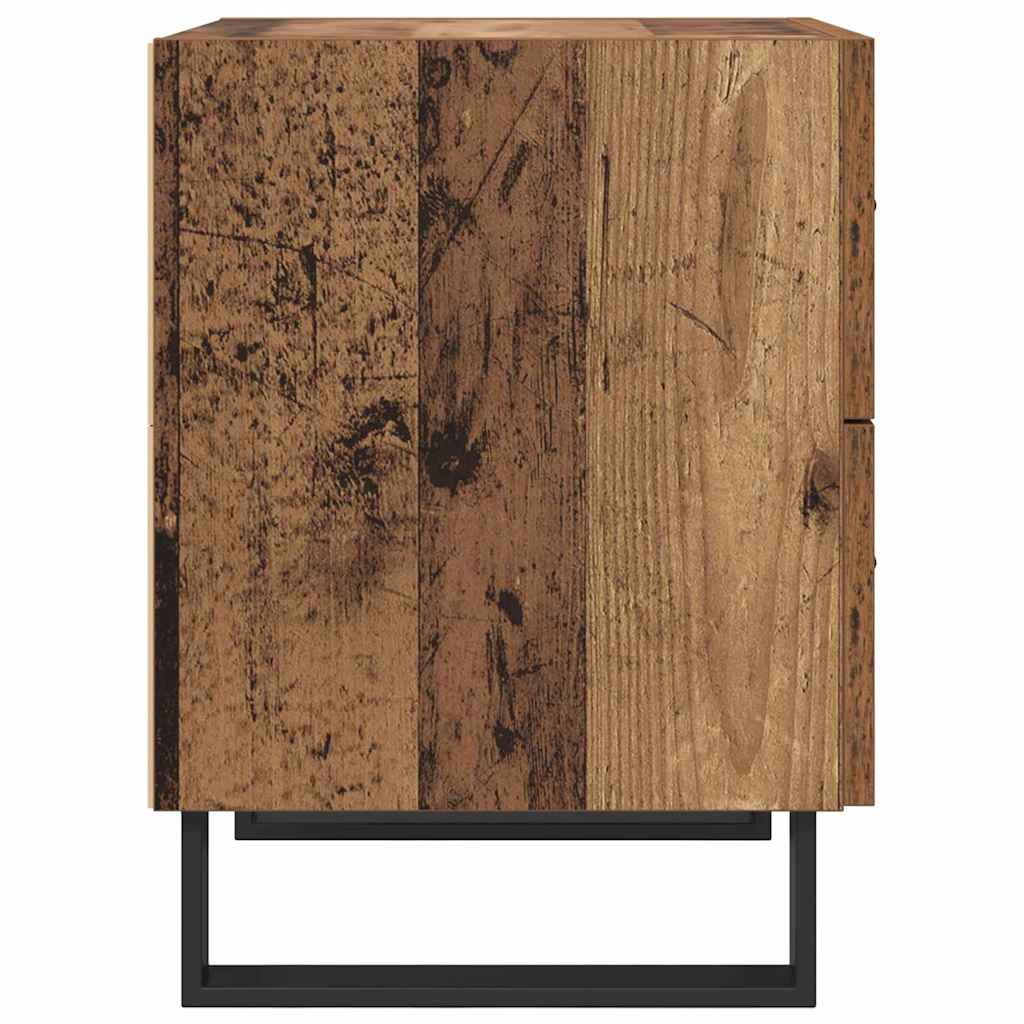 Nachtkastje 2 pcs Oud hout 40 x 35 x 47,5 cm Bewerkt hout