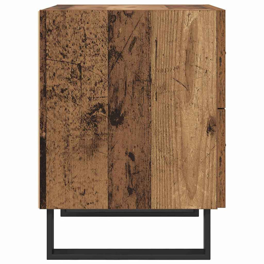 Nachtkastje 2 pcs Oud hout 40 x 35 x 47,5 cm Bewerkt hout