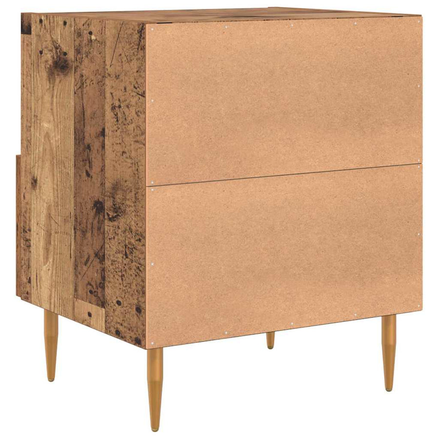 Nachtkastje 2 pcs Oud hout 40 x 35 x 47,5 cm Bewerkt hout