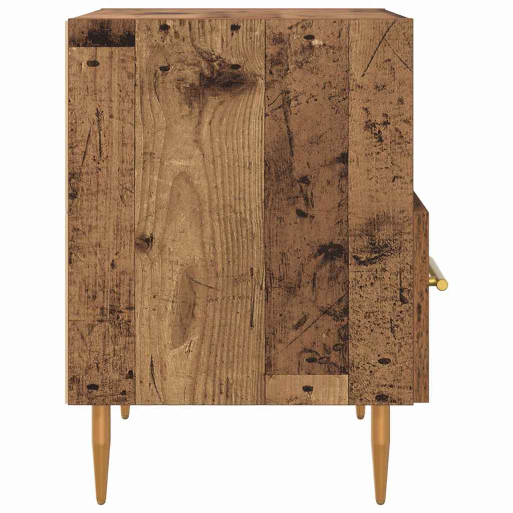Nachtkastje 2 pcs Oud hout 40 x 35 x 47,5 cm Bewerkt hout