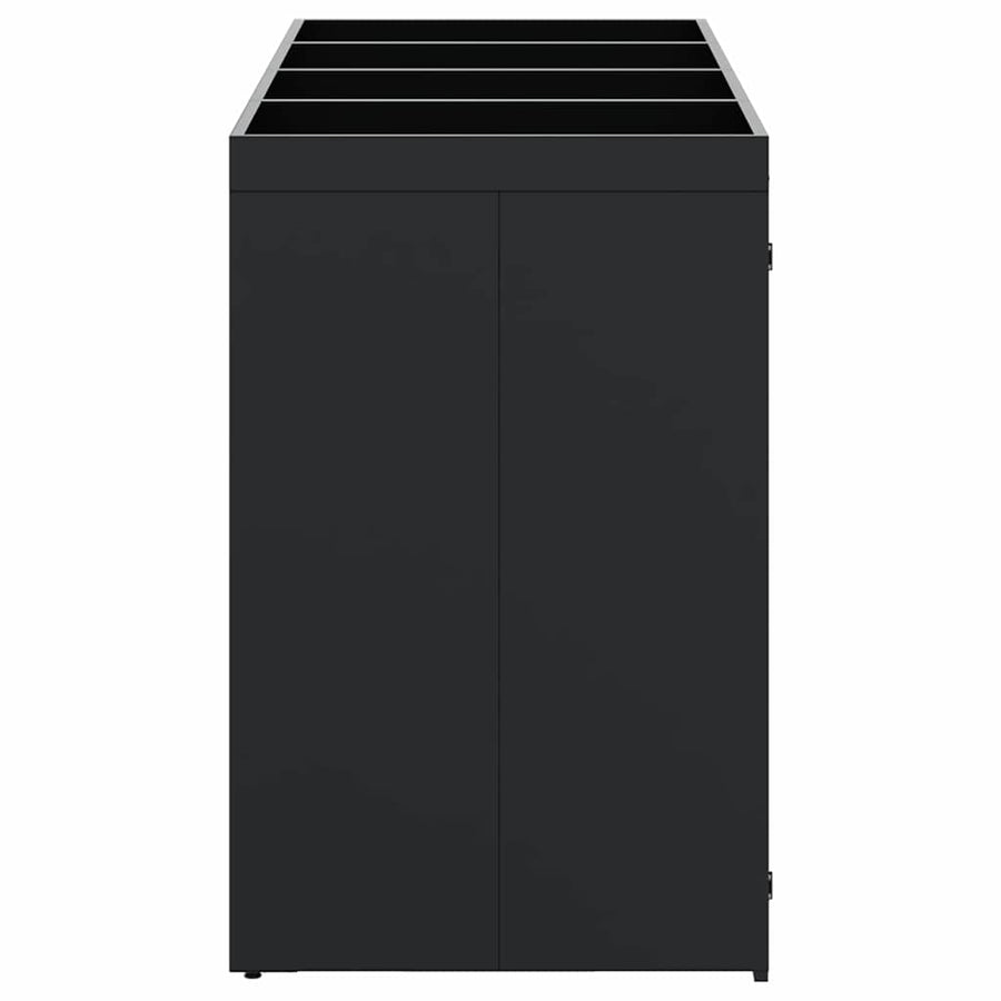 Wieltjesbakopslag voor 4 bakken Zwart 272 x 77,5 x 121,5 cm
