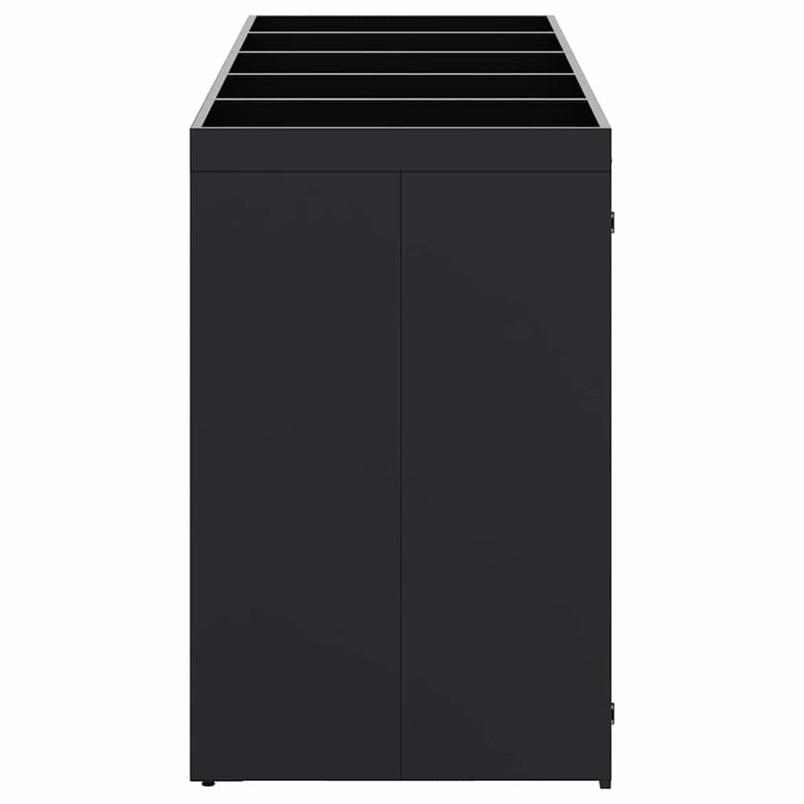 Wieltjesbakopslag voor 5 bakken Zwart 340 x 77,5 x 121,5 cm