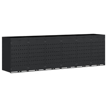 Wieltjesbakopslag voor 6 bakken Zwart 408 x 77,5 x 121,5 cm