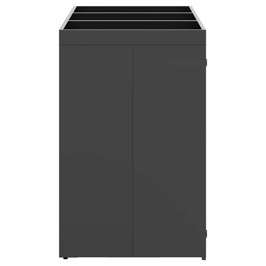 Wieltjesbakopslag voor 3 bakken Antraciet 204 x 77,5 x 121,5 cm